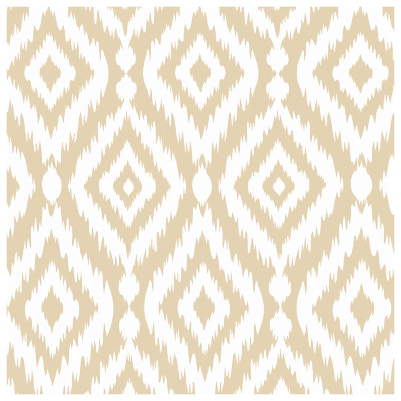 Beige White Ikat Comforter, Twin