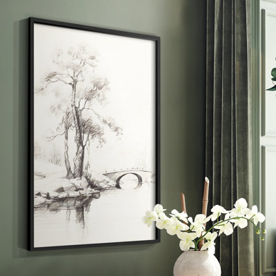 Vintage Landscape III -Framed Print