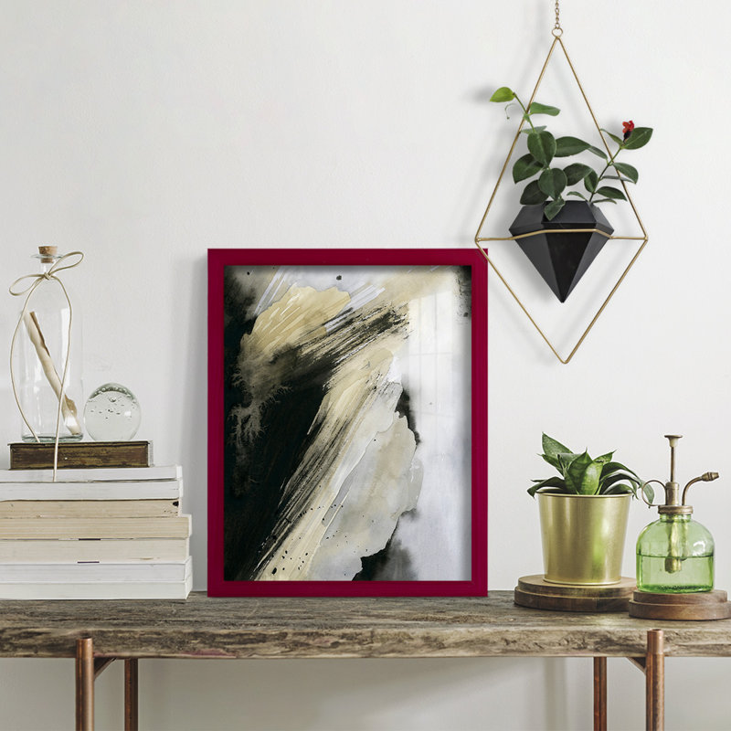The Shore's Edge I - Impression encadrée avec verre, Cadre rouge, H 6 po x l 4 po x P 1 po