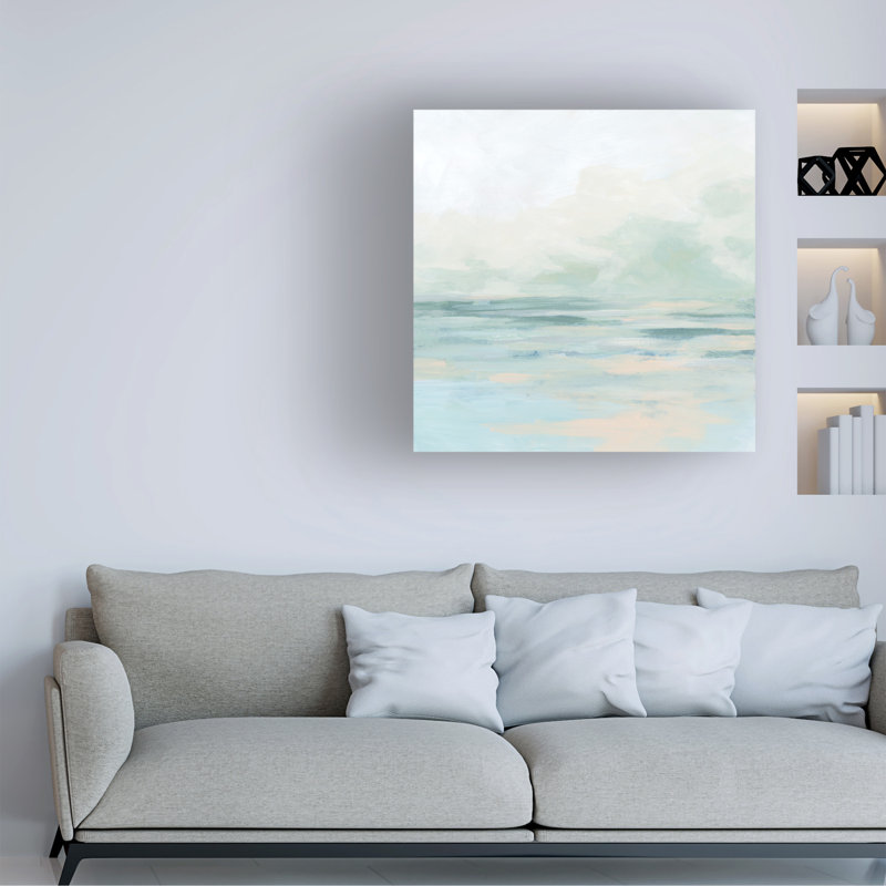«Gentle Sky II» bolognaise sur toile, H 18 po x l 18 po