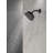 Delta Modern 4-Setting Matte Black Shower Head, 5.75 Inch Round Shower Head, 1.75 GPM Flow Rate, Matte Black-127373106