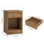 Table de chevet en bois avec tiroir Ignacio H 23,6 po-18319708-37835164