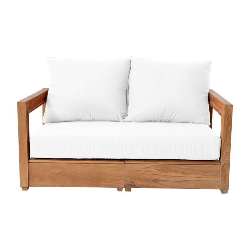 Chatsworth Outdoor 8 - Piece Teak Conversation Set, Coal