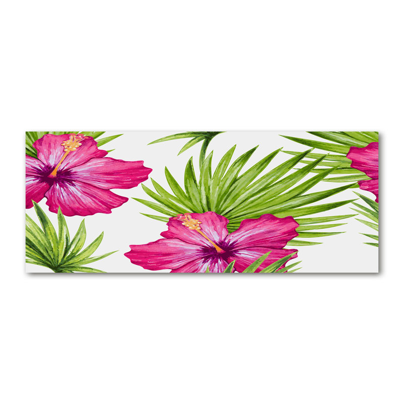 Hawaiian Flowers - No Frame Painting, Canvas, 50cm H x 125cm W x 2cm D