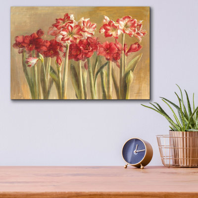 «Winter Amaryllis» par Danhui Nai, art mural en verre acrylique