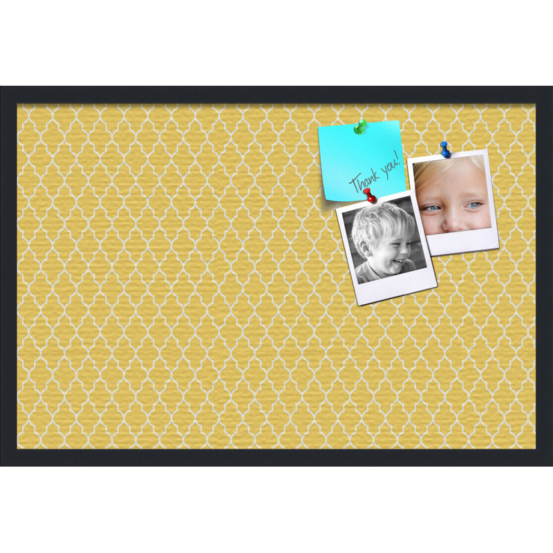 Babillard Pin Cork Pinpix, 12 po x 18 po, Jaune
