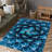 Floral Explosion: Handcrafted Plush Pile Rug with Exuberant Botanical Print for a Lush and Cozy Interior Atmosphere-2021636864