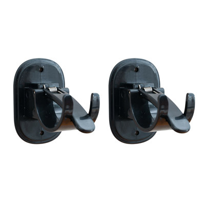 Transform Your Space With Curtain Rod Hooks  No Drill Adhesive Bracket Clip  2pcs Easy Install Horizontal Rod Curtain Rod Adhesive Hooks