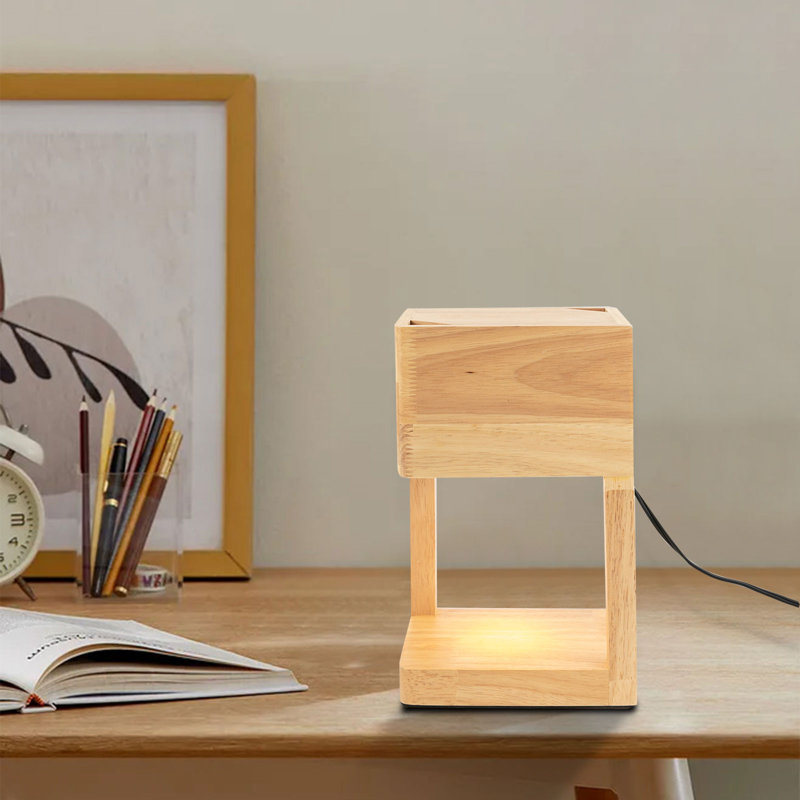 10.11'' H Wood Table Lamp