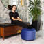 Pouf rond en velours de 20 po Franka-463028580