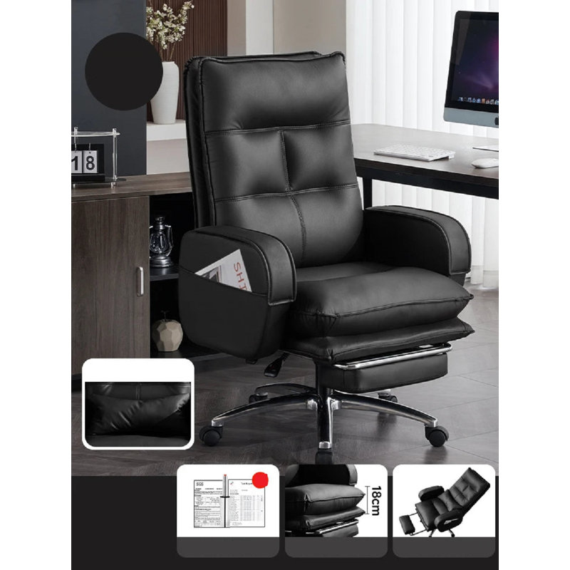 Myrte Genuine Leather Side Chair