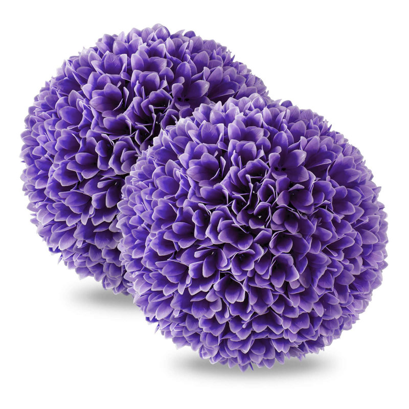 Boules en faux buis 11 po Primrue, Mauve