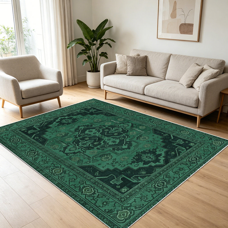 Vintage classical pattern carpet, soft and easy to clean, suitable for multiple scenarios, living room, bedroom, dining room, indoor carpet