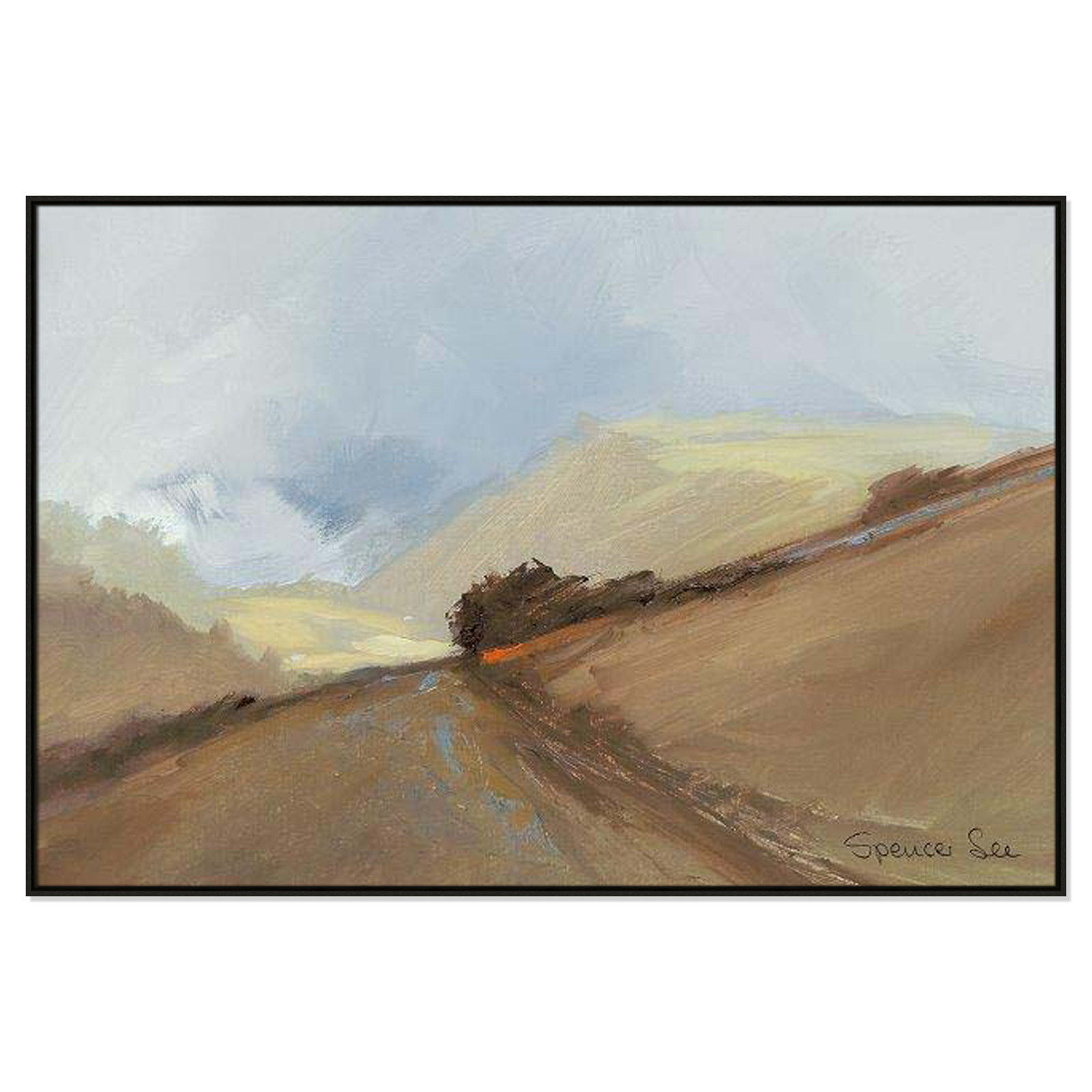 Heaven And Earth II by Spencer Lee, Espresso Framed, 41.5'' H x 61.5'' W x 2'' D