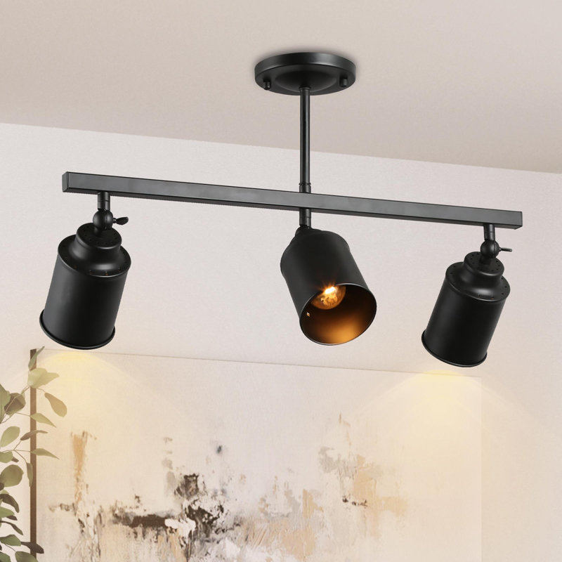 22.5'' 3 -Light Fixed Track Track Kit with Dimmable and Adjustable Head