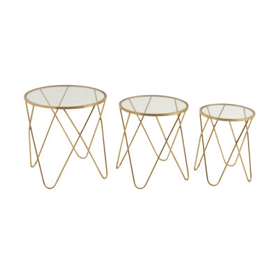 Minehead Glass Top Nesting Tables