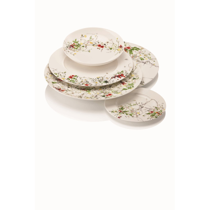 Brillance Fleurs Sauvages Bone China Platter