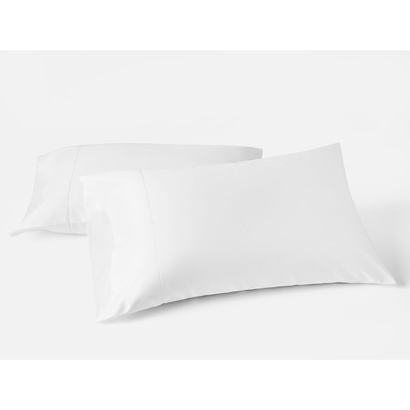 Heirloom Organic Sateen Sheet Set Alpine White, King Sheet Set with 2 Pillowcases, Alpine White