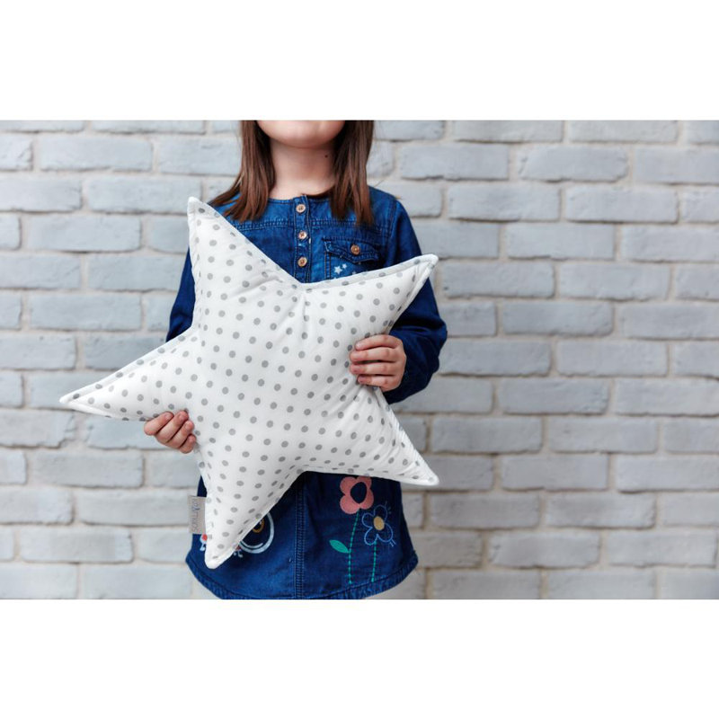 Graue Punkte Polka Dots Novelty Cushion