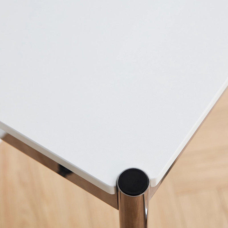 Bureau d'écriture moderne Modern Minimalist, Blanc, H 28,93 po x l 78,74 po x P 35,43 po