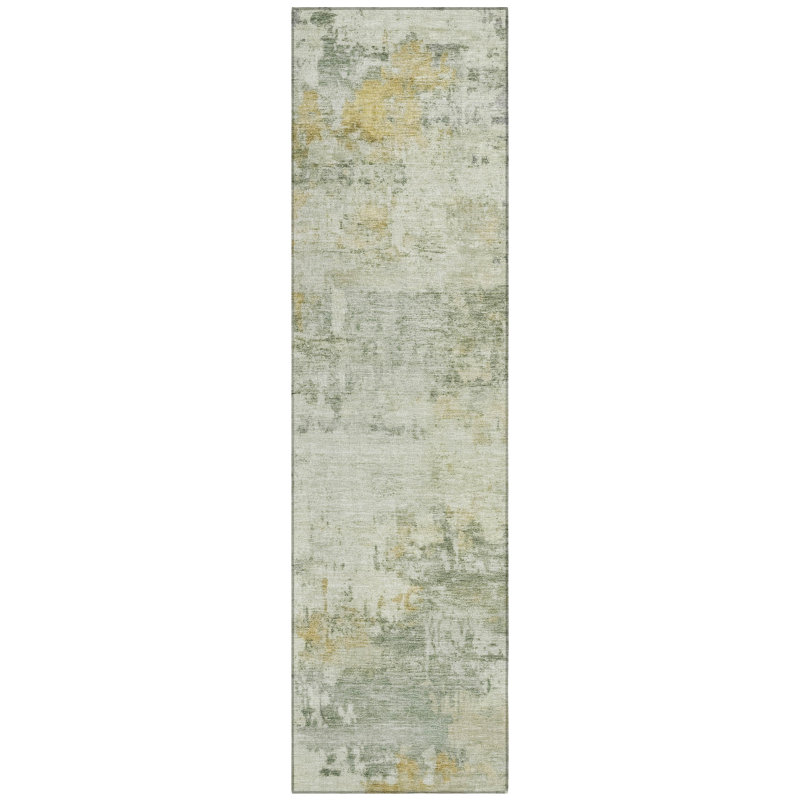 Machine Washable Indoor/Outdoor Mainor ACN2371 Abstract Rug, Runner 2'3" x 7'6"