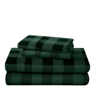 Flannel Plaid Sheet Set