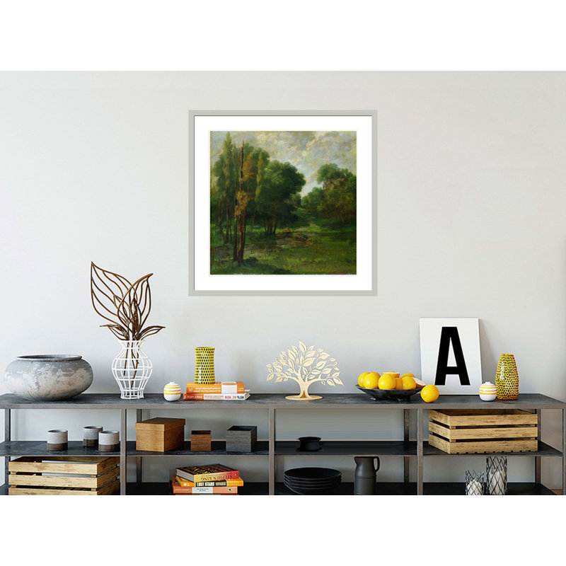 «Forest Landscape» par Estampe numérique encadrée, 33,5 po H x 33,99 po L