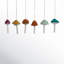 Ornement en velours champignon