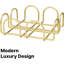 Porte-serviette en métal chromé moderne en acier inoxydable - Parfait pour les tables de cuisine, les comptoirs, les tables de salle à manger et les décorations de cocktail