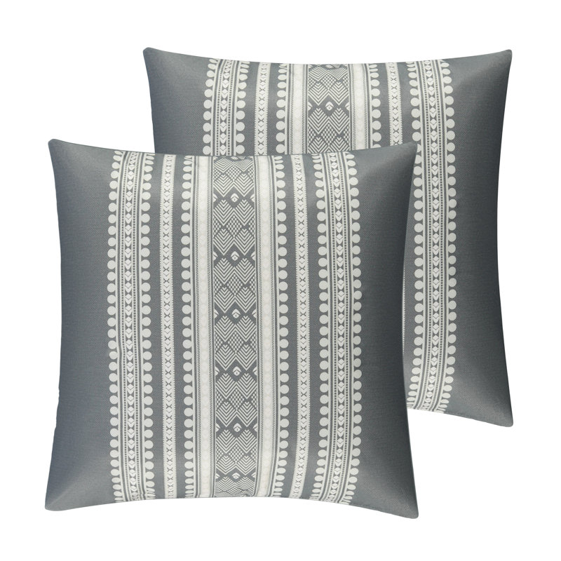 Housse de coussin Barani, 20 po x 20 po, gris