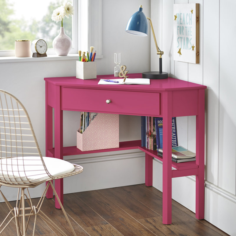 Secrétaire d'angle Careyann, Rose magenta