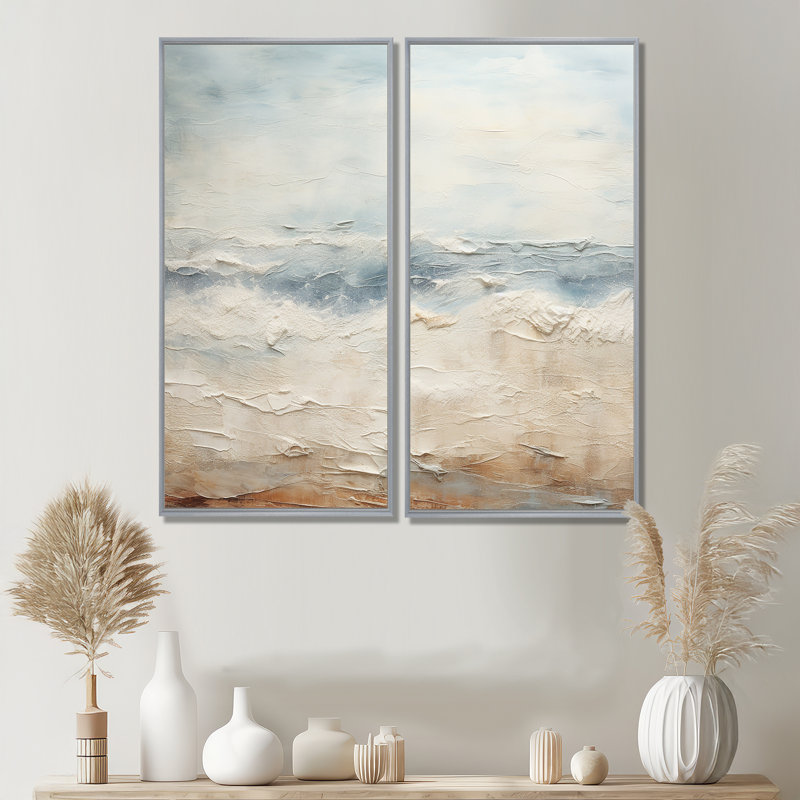 Rasch - impressions sur toile nautiques, H 32 po x l 32 po, Impression encadrée flottante, Argent argent