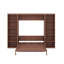 Grand lit escamotable avec bureau et bibliothèque-187079614