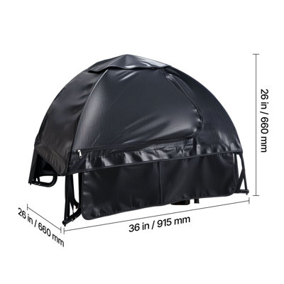 Generator Cover Universal Waterproof Cover 36x26x26 in for 70-108 in Black