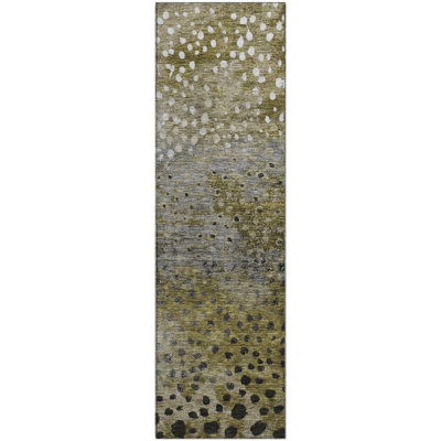 Premium Machine Washable Christina AMF1074 Circles Rug