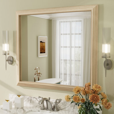 Amara Tempered Glass and Aluminum Alloy Framed Wall Mirror