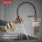 Essa Pro Style Commercial Kitchen Faucet with Pull Down Sprayer, Brushed Gold Single Hole Kitchen Sink Faucet, Single Handle, Champagne Bronze-104611085