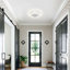 Ventilateur de plafond à profil bas à DEL avec ventilateur de plafond blanc avec lumière