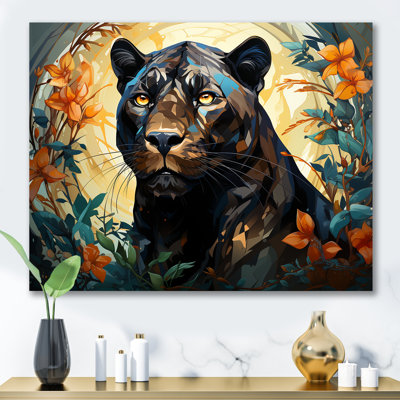 " Classic Panther Graceful Night Hunter Portrait I "