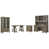 4 Pieces:Desk,Filing Cabinet, Bookcase, Bookshelf