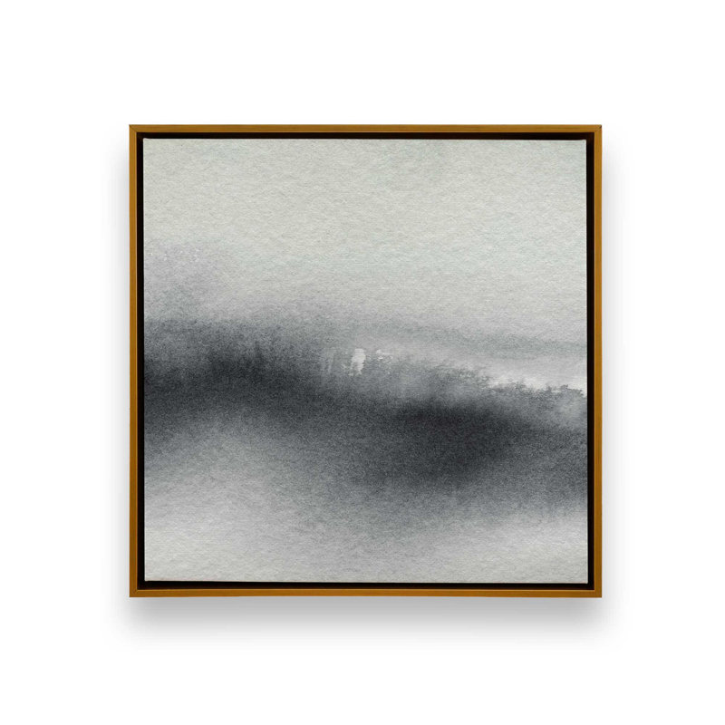 «Whispering Woods V1» sur toile, Cadre doré poli, H 16,75 po x l 16,75 po x P 1,75 po