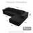 Kustas 2 - Piece Upholstered Boneless Compression Sectional with Pillow, No Assembly Required Sleeper Sofa, Free Combination Sofa Bed for Living Room-239932839-232863139