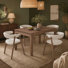 Ensemble de salle à manger à rallonge scandinave 5 pièces Klingbeil Briarwood