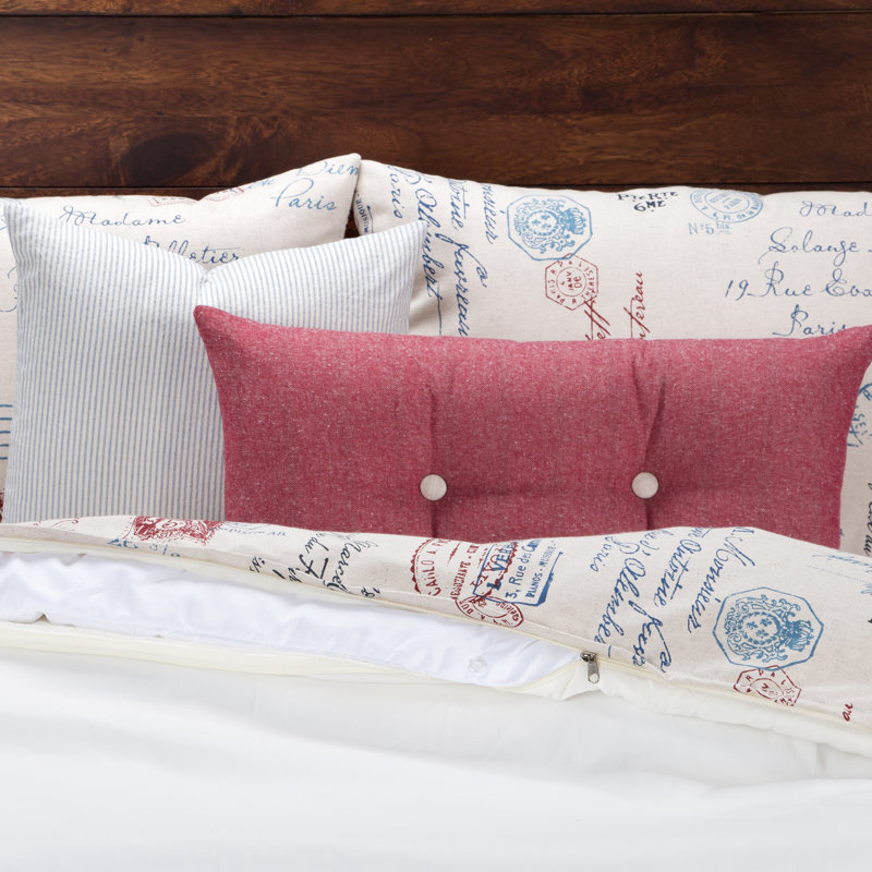 Postscript Modern & Contemporary Cotton Blend Duvet Cover & Insert, California King, Blue