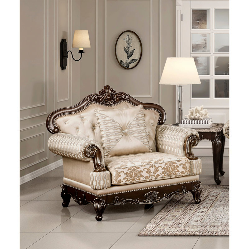 Chaise d'appoint traditionnelle pour le salon