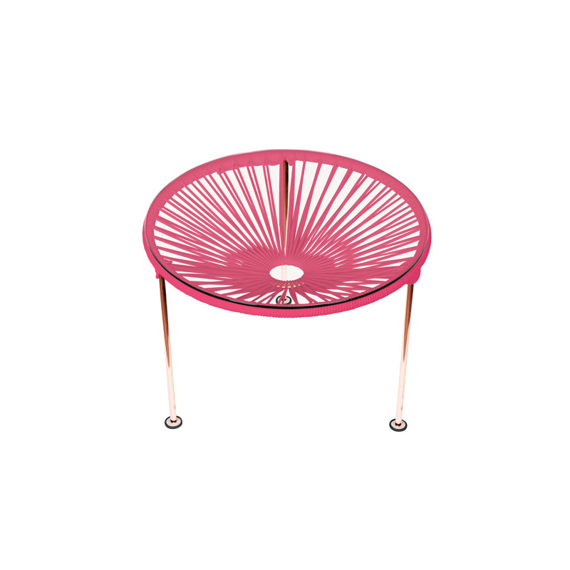 Table basse intérieure / extérieure Zicatela, Cuivre, Rose
