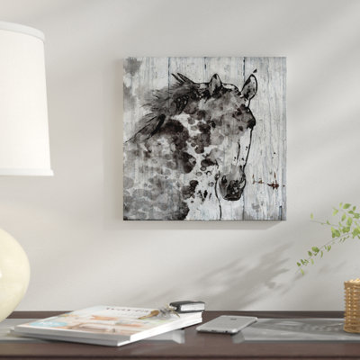 « winter cheval », impression sur toile