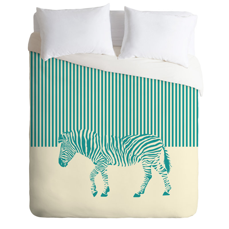 Ensemble de housse de couette The Wolf the Zebra, Housse de couette pour très grand lit et 2 très 