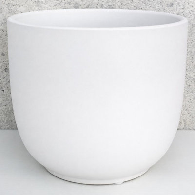 Tusca Matte White Pot