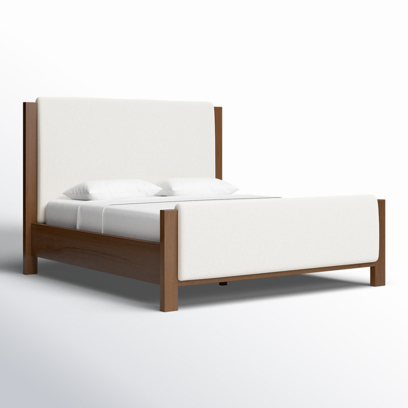 Willem Solid Wood Bed, King, Crypton Wayfarer Snow
